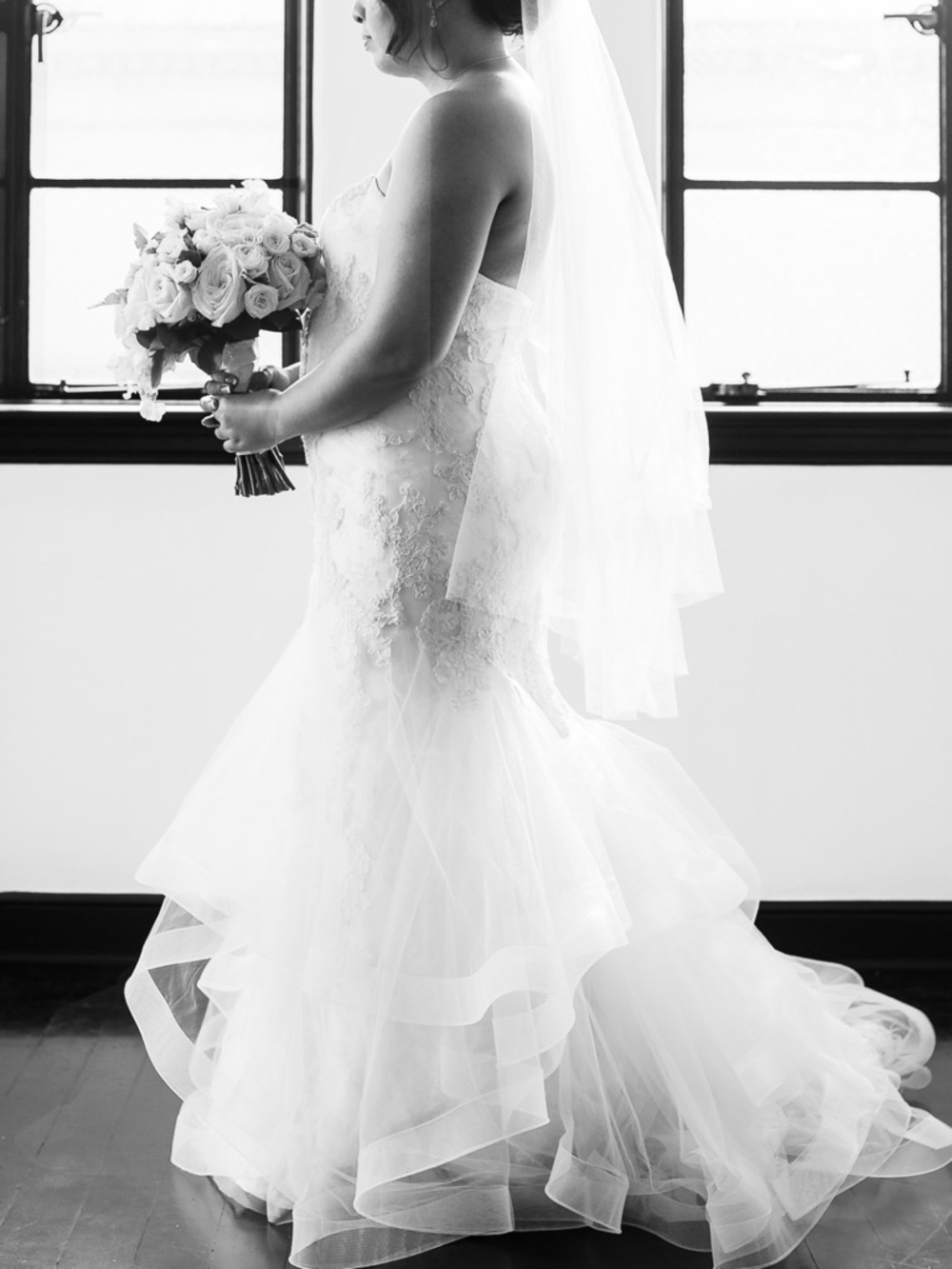Strapless Mermaid Wedding Dress in Ivory